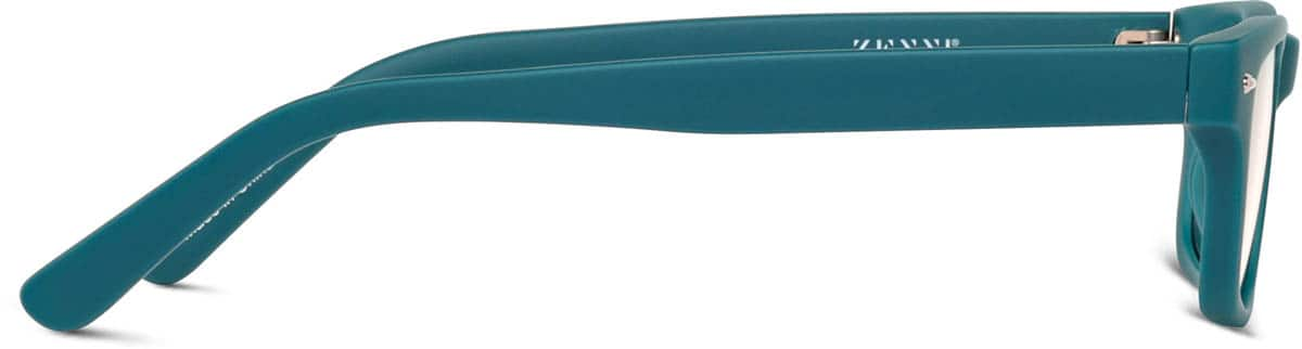 Side view of Kids' Rectangle Glasses 263416 in Blue