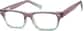 Angle view of Kids' Rectangle Glasses 263417 in Purple thumbnail
