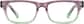 Front view of Kids' Rectangle Glasses 263417 in Purple thumbnail