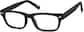 Angle view of Kids' Rectangle Glasses 263421 in Black thumbnail