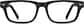 Front view of Kids' Rectangle Glasses 263421 in Black thumbnail