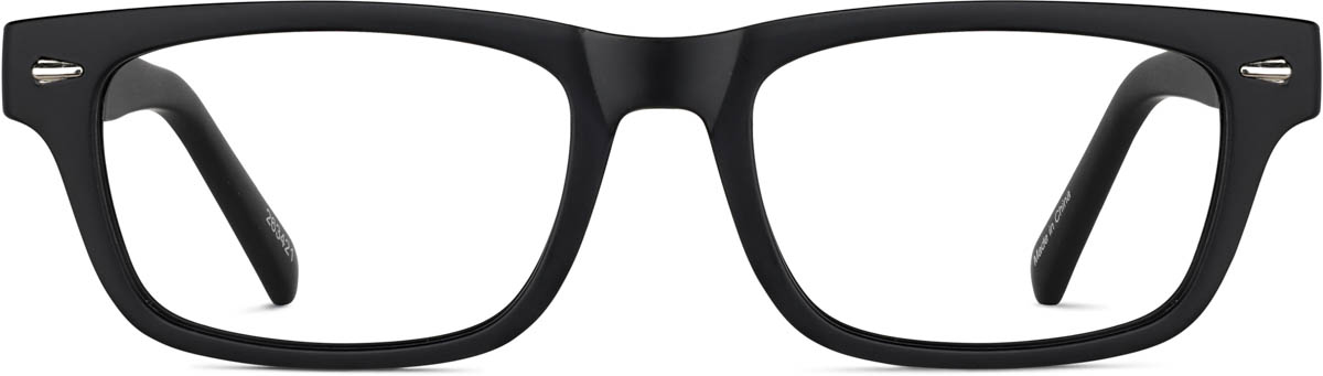 Black Kids' Rectangle Glasses
