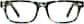 Front view of Kids' Rectangle Glasses 263439 in Multi thumbnail
