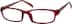 Rectangle Glasses 264318 in Red