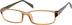 Rectangle Glasses 264322 in Orange