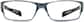 Front view of Rectangle Glasses 264912 in Gray thumbnail