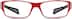 Rectangle Glasses 264918 in Red