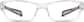 Front view of Rectangle Glasses 264923 in Clear thumbnail
