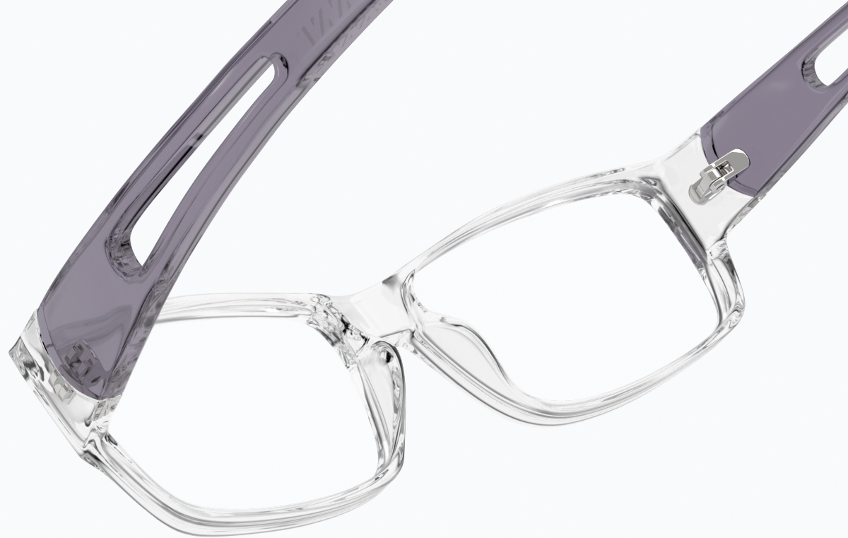 See-through view of Rectangle Glasses 264923 in Clear thumbnail