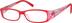 Rectangle Glasses 265518 in Red