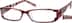 Rectangle Glasses 265618 in Red