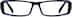 Rectangle Glasses 266216 in Blue