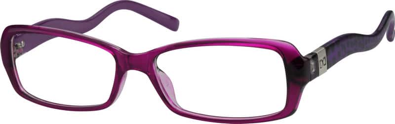 Purple Rectangle Glasses #267317 | Zenni Optical