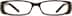 Rectangle Glasses 268115 in Brown