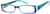 Angle view of Rectangle Glasses 268116 in Blue thumbnail
