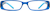 Front view of Rectangle Glasses 268116 in Blue thumbnail