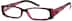 Rectangle Glasses 268118 in Red