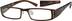 Rectangle Glasses 268215 in Brown