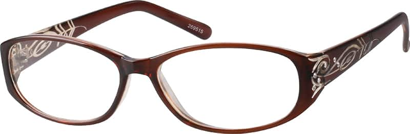 Brown Oval Glasses #269515 | Zenni Optical