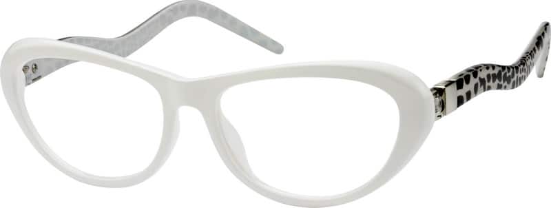 White Cat-Eye Glasses #269630 | Zenni Optical Canada