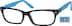 Rectangle Glasses 269816 in Blue
