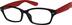 Square Glasses 270118 in Red