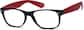 Angle view of The Rookie Glasses 270218 in Red thumbnail
