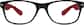 Front view of The Rookie Glasses 270218 in Red thumbnail