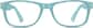 Front view of Square Glasses 270416 in Blue thumbnail