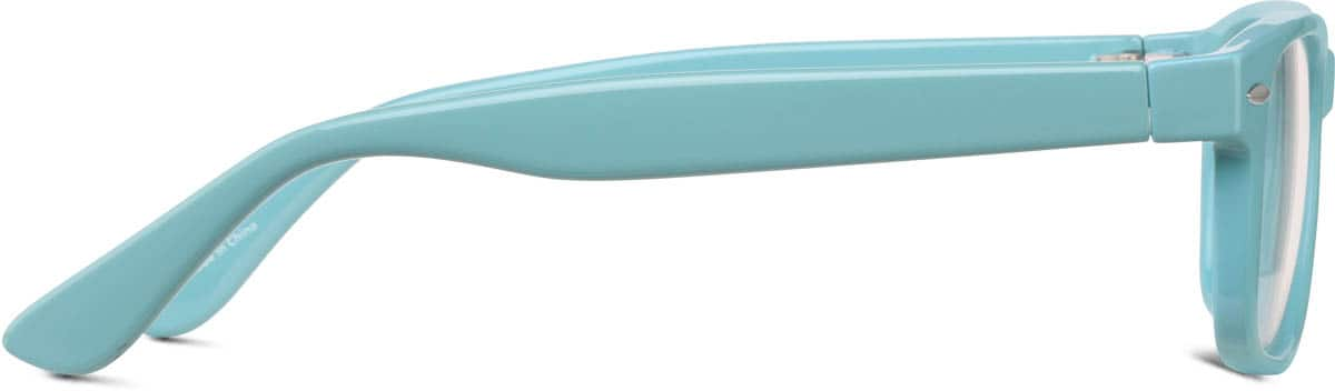 Side view of Square Glasses 270416 in Blue