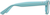 Side view of Square Glasses 270416 in Blue thumbnail
