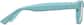 Side view of Square Glasses 270416 in Blue thumbnail
