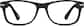 Front view of Square Glasses 270421 in Black thumbnail