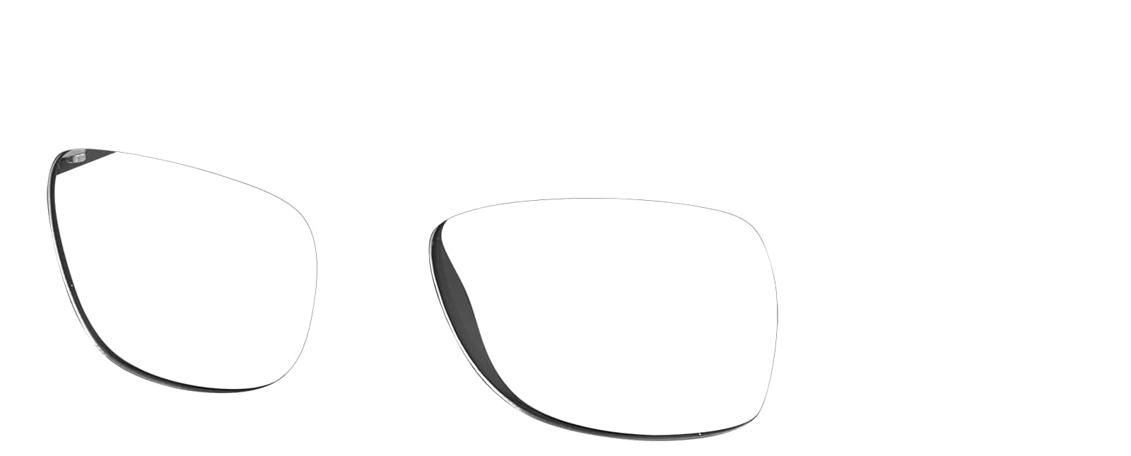 Angle view of Square Glasses 270421 in Black