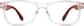 Front view of Square Glasses 270423 in Clear thumbnail