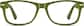 Front view of Square Glasses 270424 in Green thumbnail