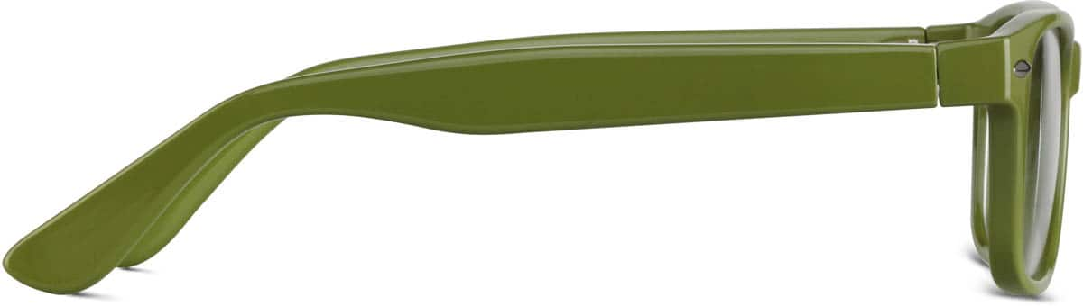 Side view of Square Glasses 270424 in Green