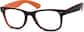Angle view of Square Glasses 270522 in Black thumbnail