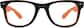 Front view of Square Glasses 270522 in Black thumbnail