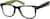 Angle view of Square Glasses 270524 in Green thumbnail