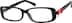 Rectangle Glasses 271018 in Red