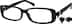 Rectangle Glasses 271021 in Black