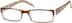 Rectangle Glasses 271515 in Brown