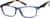 Angle view of Rectangle Glasses 278216 in Blue thumbnail