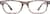 Front view of Rectangle Glasses 278239 in Giraffe thumbnail