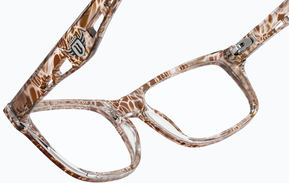 See-through view of Rectangle Glasses 278239 in Giraffe thumbnail