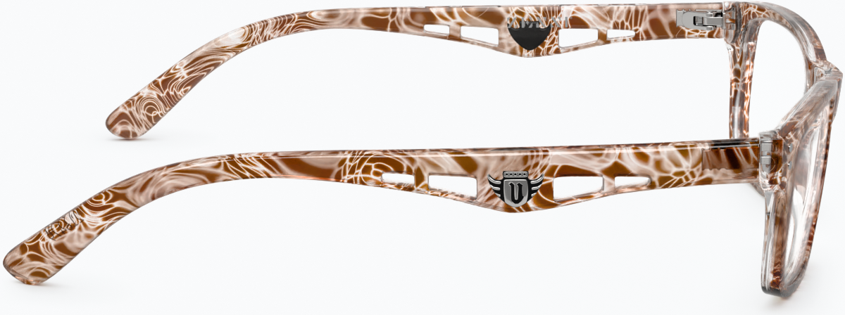 Side view of Rectangle Glasses 278239 in Giraffe thumbnail