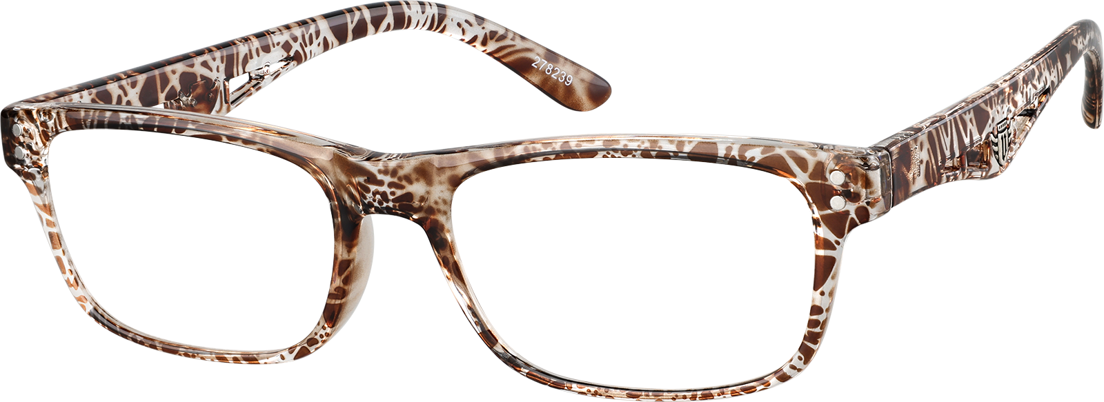 Blue Rectangle Glasses #278216 | Zenni Optical