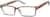 Angle view of Rectangle Glasses 278515 in Brown thumbnail