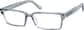 Angle view of Rectangle Glasses 278536 in Blue thumbnail